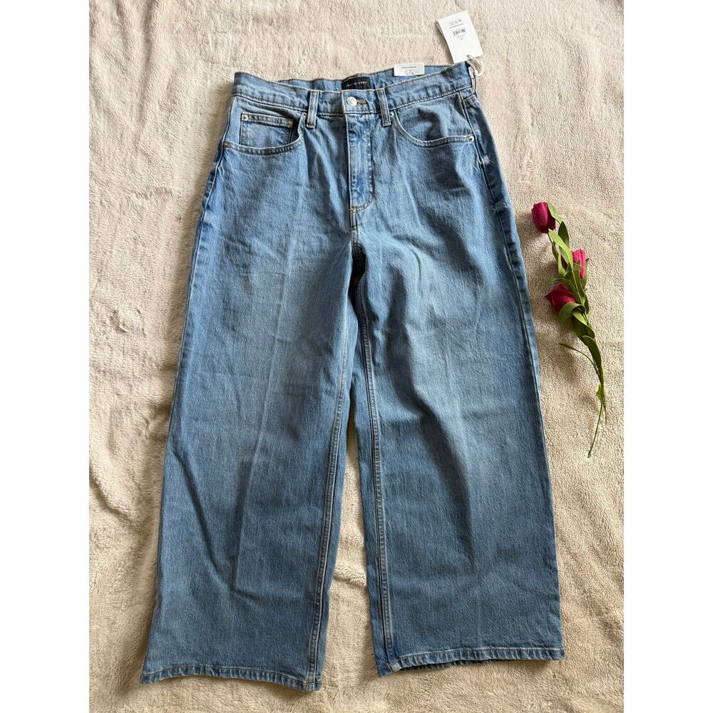 Free Assembly High Rise 5 Pocket Wide Leg Size 12